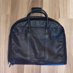 Coach Leather Fold-Over Garment Luggage Bag